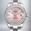 Rolex Datejust Ladies 28mm m279384rbr-0004 Oyster Bracelet Pink Dial