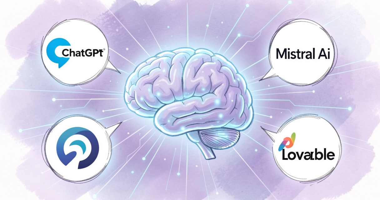 Illustration des meilleures IA gratuites en français pour texte image code