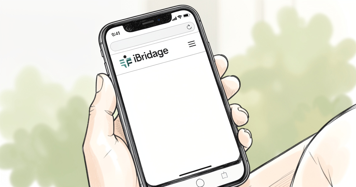 Application iBridge consultée sur smartphone pour jouer au bridge en ligne