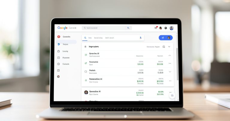 Google Search Console : nouveau rapport IA générative sans clics
