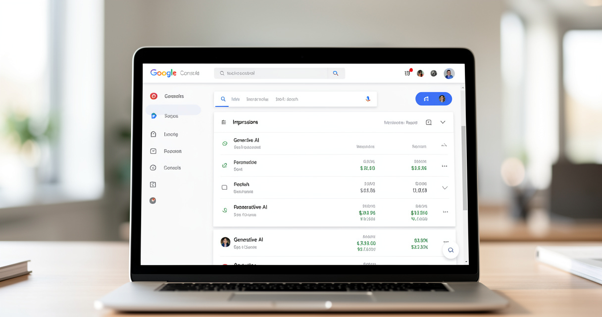 Google Search Console : nouveau rapport IA générative sans clics