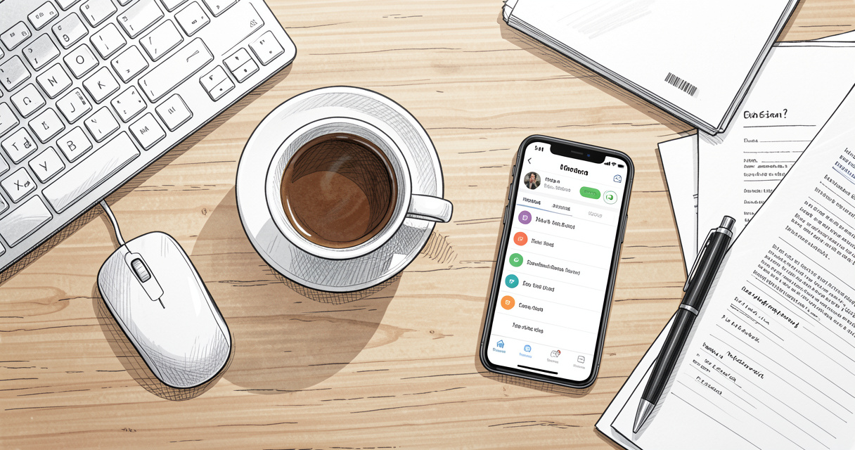 Poste de travail moderne avec outils numériques pour externaliser la gestion administrative de son entreprise