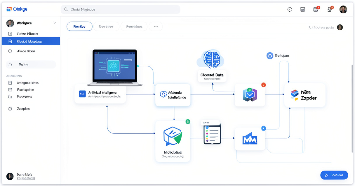 Comparatif visuel des outils d automatisation no-code avec IA Zapier Make et n8n